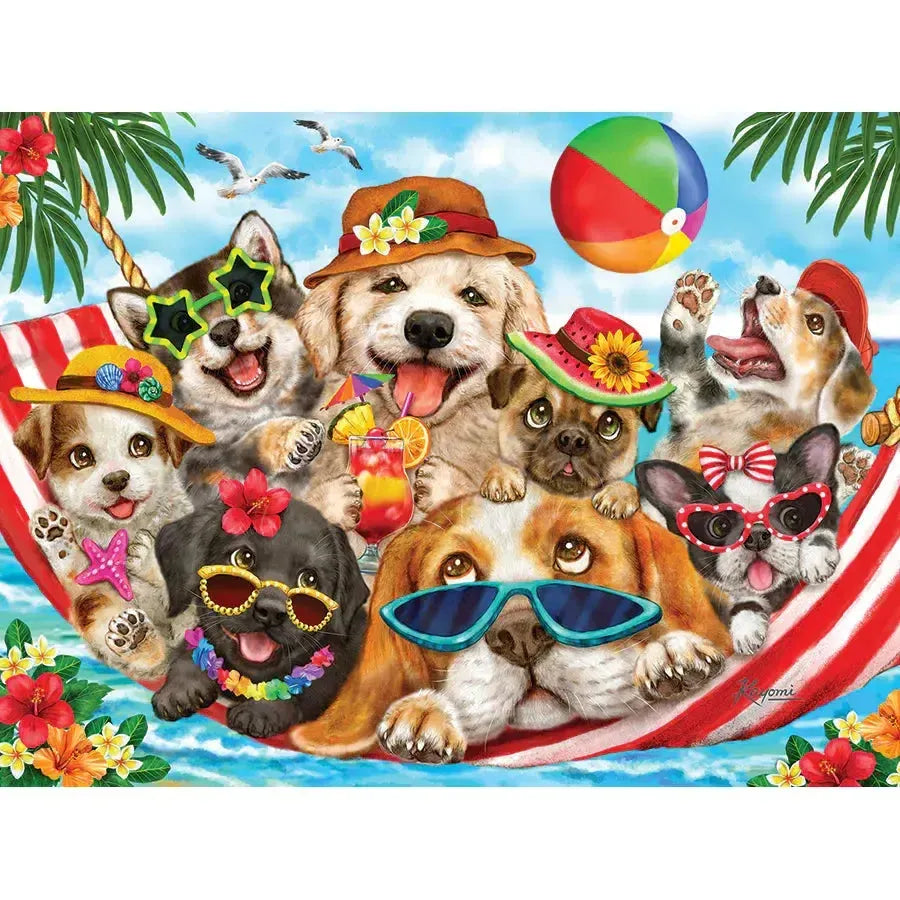 Hammock Party 275 Large Piece Jigsaw Puzzle Cobble Hill (ONLINE ORDER ONLY)