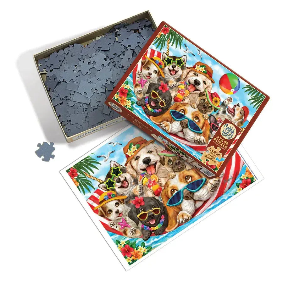 Hammock Party 275 Large Piece Jigsaw Puzzle Cobble Hill (ONLINE ORDER ONLY)