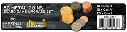 50 Metal Coin Board Game Upgrade Set (Medieval Coins)