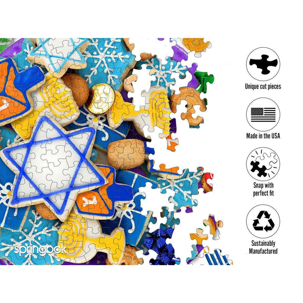 Hanukkah Cookies 500 Piece Jigsaw Puzzle Springbok (ONLINE ORDER ONLY)