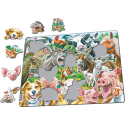 Happy Farm Selfie 33 Piece Tray Jigsaw Puzzle Larsen (ONLINE ORDER ONLY)