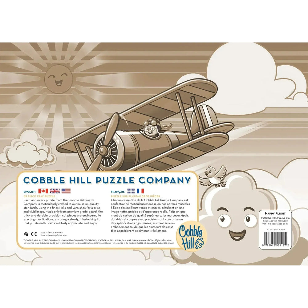 Happy Flight 35 Piece Tray Jigsaw Puzzle Cobble Hill (ONLINE ORDER ONLY)