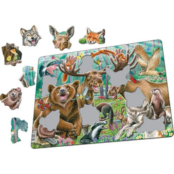 Happy Forest Selfie 42 Piece Tray Jigsaw Puzzle Larsen (ONLINE ORDER ONLY)