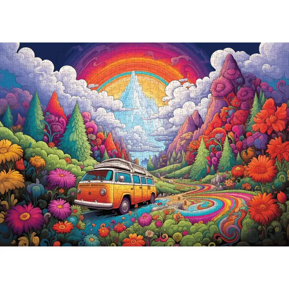 Happy Highway 1000 Piece Jigsaw Puzzle Trippy (ONLINE ORDER ONLY)