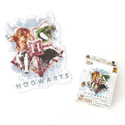 Harry Potter Hogwarts Crest 25 Piece Mini Shaped Jigsaw Puzzle Paper House (ONLINE ORDER ONLY)