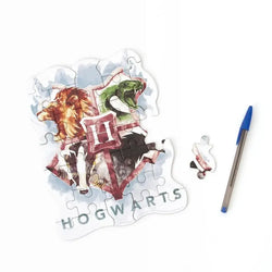 Harry Potter Hogwarts Crest 25 Piece Mini Shaped Jigsaw Puzzle Paper House (ONLINE ORDER ONLY)