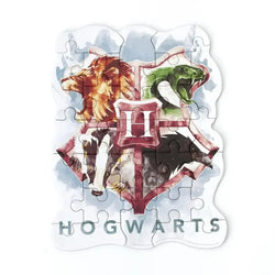 Harry Potter Hogwarts Crest 25 Piece Mini Shaped Jigsaw Puzzle Paper House (ONLINE ORDER ONLY)