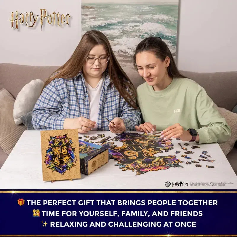 Harry Potter Hogwarts Crest Wooden Jigsaw Puzzle Woods Story (ONLINE ORDER ONLY)