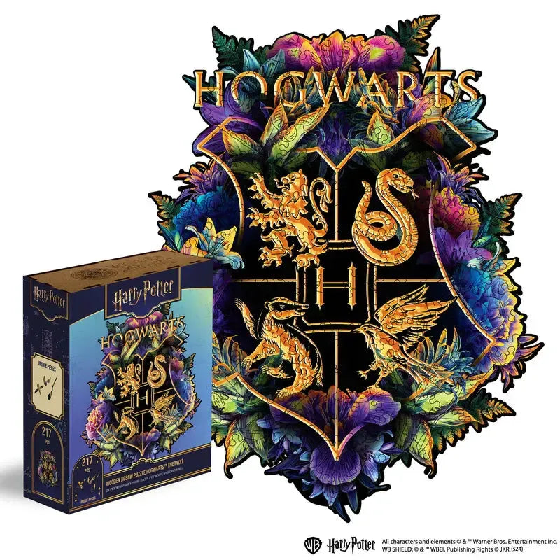 Harry Potter Hogwarts Crest Wooden Jigsaw Puzzle Woods Story (ONLINE ORDER ONLY)