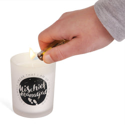 Harry Potter Mischief Managed Glass Votive Unscented Candle (Online Order Only)