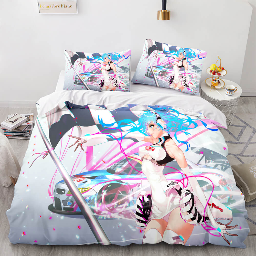 Hatsune Miku Cosplay Bedding Set Kids Quilt Cover (Online Order Only)