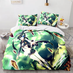 Anime Hatsune Miku Bedding Set Cosplay Quilt Cover Without Filler (Online Order Only)