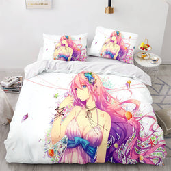 Anime Hatsune Miku Bedding Set Cosplay Quilt Cover Without Filler (Online Order Only)