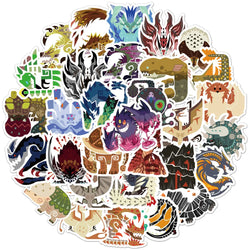 Monster Hunter Stickers Pack: Waterproof Decals for Car, Skateboard, Notebook, Phone, Helmet (ONLINE ORDER ONLY)