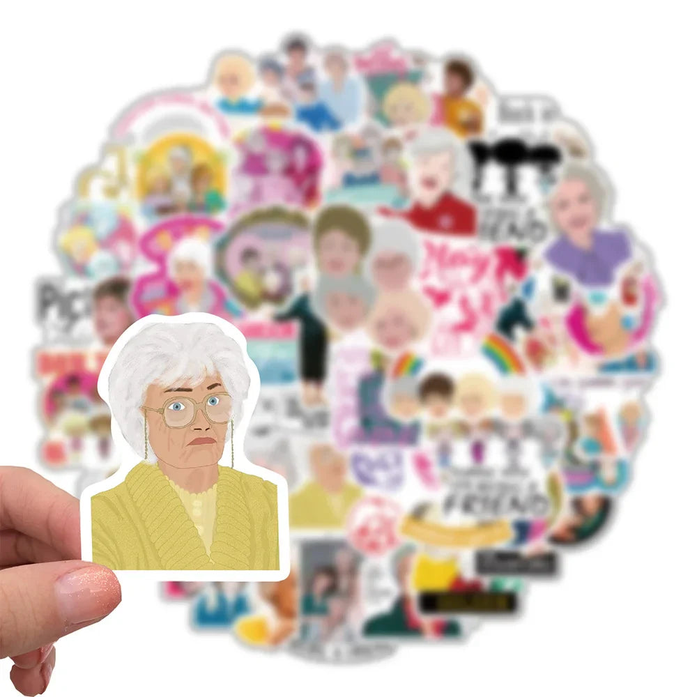 10/30/50PCS The Golden Girls TV Show Sticker Packs (ONLINE ORDER ONLY)