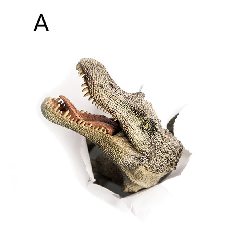 3D Dinosaur Crocodile Wall Sticker Kids Room Bathroom Decor Decals (Online Order Only)