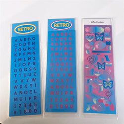 Cute Rabbit Laser Sticker Letters Decorative Stickers Idol Card Making Scrapbooking Journal Photo Album Stick Label Stationery (Online Order Only)