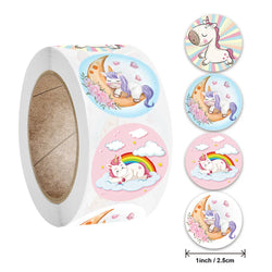 2024New Sticker Animals Reward Sticker For Kids Cute Pattern School Teacher Supplies 500pcs/roll 1 Inch Kawaii Encourage Sticker (ONLINE ORDER ONLY)