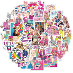 JOJO SIWA Stickers 10/30/50pcs Waterproof Decals for Phone, Luggage, Guitar, Fridge, Laptop, Kids Toy (ONLINE ORDER ONLY)