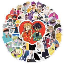 Banana Fish Anime Stickers 10/30/50pcs for Luggage, Wall, Water Bottle, Trolley, Kids (Online Order Only)