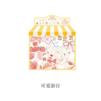 40Pcs/lot Sweet Life Series Stickers Scrapbooking Decorative Sticker DIY Diary Album Stick Label Escolar Cute Stationery Gift (Online Order Only)