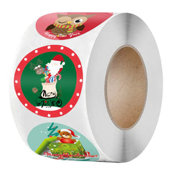 100-500Pcs New Merry Christmas Stickers Gift Packaging Seal Labels for New year decor, Greeting cards, Candy bags Stickers (ONLINE ORDER ONLY)