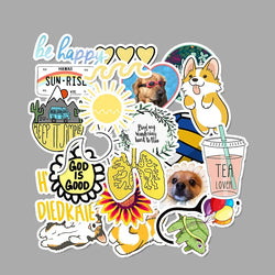 35/50/75PCS Cartoon Simple VSCO Girls Kawaii Stickers For Chidren Toy Waterproof Sticker to DIY Laptop Bicycle Helmet Car Decals (Online Order Only)