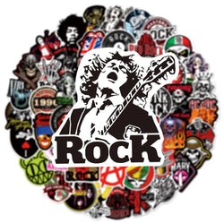 10/30/50/104PCS Rock Band Music Singer Punk Graffiti Stickers Guitar Skateboard Laptop Phone Luggage Car Motorcycle Cool Sticker (Online Order Only)