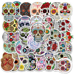 Colorful Skull Stickers Waterproof Skateboard Laptop Graffiti Decals (Online Order Only)