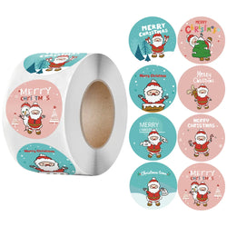 100-500Pcs New Merry Christmas Stickers Gift Packaging Seal Labels for New year decor, Greeting cards, Candy bags Stickers (ONLINE ORDER ONLY)