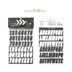 2pcs INS Alphanumeric Sticker Scrapbooking Decoration Photo Album Decor Planner Notebook Labels stickers Kawaii Stationery (Online Order Only)