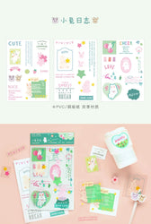 6 Sheets Enjoy Happy Time Series Stickers Scrapbooking Decorative Sticker Korean DIY Diary Album Stick Label Kawaii Stationery (ONLINE ORDER ONLY)