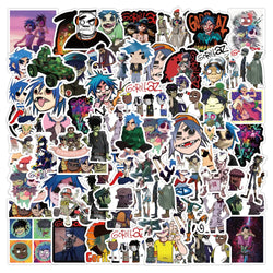 Gorillaz Band Graffiti Stickers 10/30/52pcs Waterproof Decals for Kids Phone Laptop Luggage Notebook Guitar (Online Order Only)