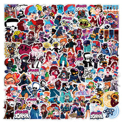 Friday Night Funkin Stickers Set: Boyfriend, Girlfriend, Daddy, Mommy, Monster, Pico, Spirit, Senpai, Skid, Pump Decals (ONLINE ORDER ONLY)
