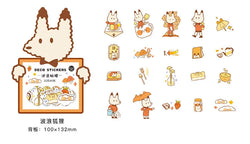 40Pcs/lot Kawaii Crimp Animal Series Decoration Sticker DIY Scrapbooking Label Diary Album Sticker Escolar Cute Stationery Gift (Online Order Only)