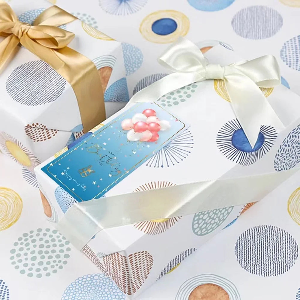 10-30pcs "Happy Birthday To You" Stickers 6*15cm Pink Blue Black Birthday Gift Package Decor Seal Labels Exquisite Stickers (Online Order Only)