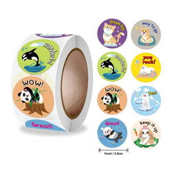 Zoo Animals Stickers For Kids Classic Toys StickerSchool Teacher Reward Sticker 4 Designs Pattern Owl (ONLINE ORDER ONLY)