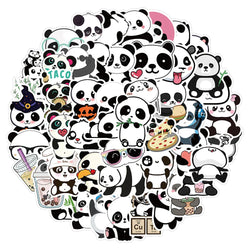 Panda Cartoon Animal Stickers Waterproof DIY Decals for Luggage Skateboard Kids (ONLINE ORDER ONLY)