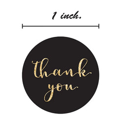 100-500pcs Round Clear Merry Christmas Stickers Thank You Card Box Package Label Sealing Stickers Wedding Decor Stationery (ONLINE ORDER ONLY)