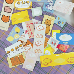 27Pcs/lot Korean ins Cute Biscuit Bear Decorative Sticker Kawaii Stationery Sticker Scrapbooking DIY Diary Album Stick Label (ONLINE ORDER ONLY)