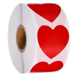 Heart Red Stickers seal labels 50-500pcs Labels stickers scrapbooking for Package and wedding decoration stationery sticker (ONLINE ORDER ONLY)
