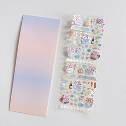 Kawaii Sakura Cat Series Stickers Scrapbooking Decorative Sticker Korean DIY Diary Album Stick Label School Stationery (ONLINE ORDER ONLY)