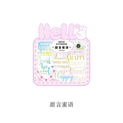 40Pcs/lot Sweet Life Series Stickers Scrapbooking Decorative Sticker DIY Diary Album Stick Label Escolar Cute Stationery Gift (Online Order Only)
