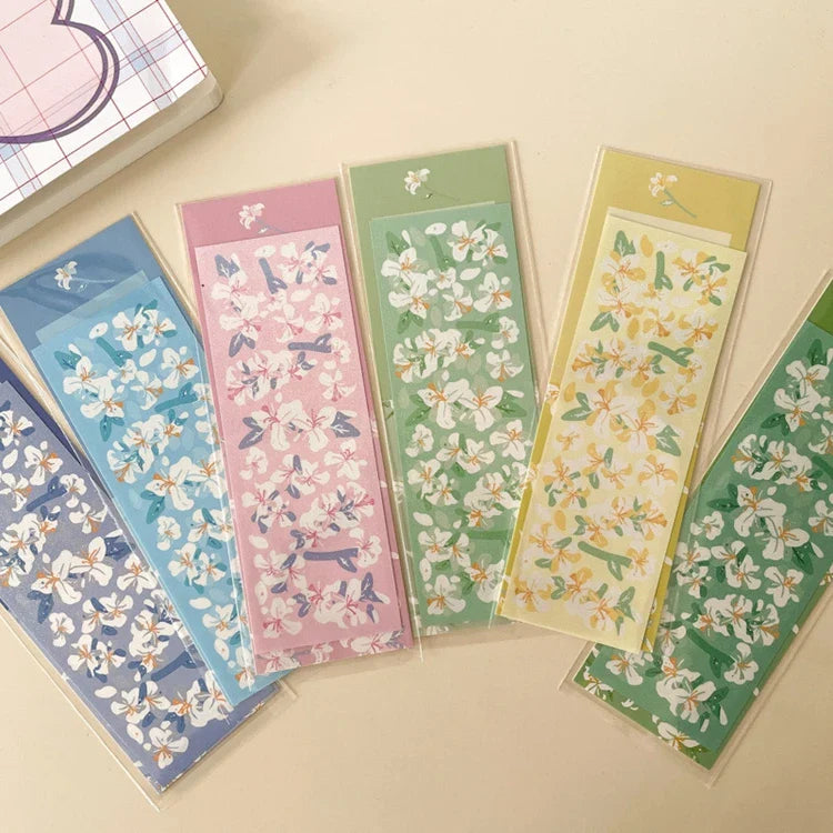 Beautiful Lily Flower Sticker Idol Card DIY Scrapbooking Decorative Sticker DIY Diary Album Stick Label Korean Kawaii Stationery (Online Order Only)