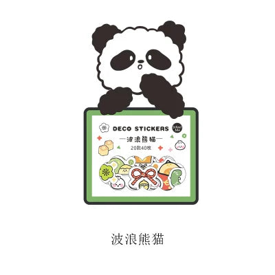 40Pcs/lot Kawaii Crimp Animal Series Decoration Sticker DIY Scrapbooking Label Diary Album Sticker Escolar Cute Stationery Gift (Online Order Only)
