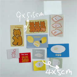 27Pcs/lot Korean ins Cute Biscuit Bear Decorative Sticker Kawaii Stationery Sticker Scrapbooking DIY Diary Album Stick Label (ONLINE ORDER ONLY)