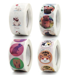500pcs Animals Cartoon Stickers For Kids Classic Toys Sticker School Teacher Reward Sticker Various Styles Designs Pattern (ONLINE ORDER ONLY)