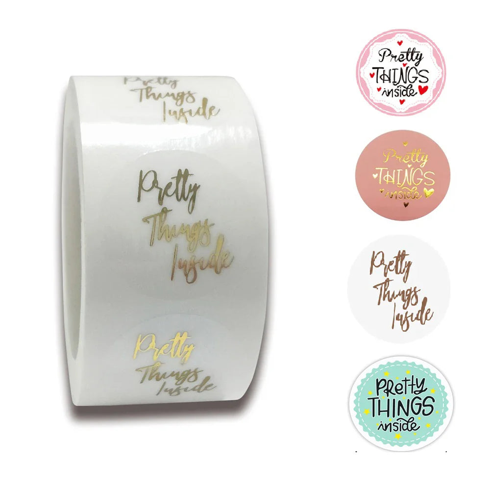 100-500pcs Thank You For Your Order Transparent Gold Label Baking Wedding Exquisite Gift Card Envelope Sealing Label Sticker (Online Order Only)