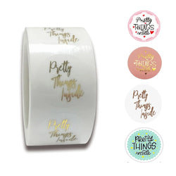 100-500pcs Thank You For Your Order Transparent Gold Label Baking Wedding Exquisite Gift Card Envelope Sealing Label Sticker (Online Order Only)