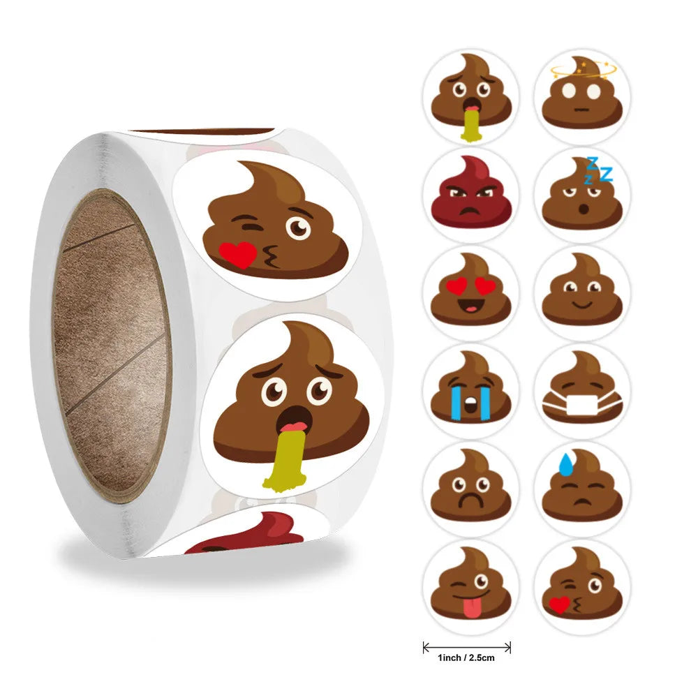 Stickers 500 Pcs/roll  Face Encouragement Reward Sticker Children Toy Decoration Sticker Label (Online Order Only)